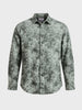 Men's Green Regular Fit Printed Casual Shirt