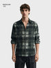 Men's Green Regular Fit Checkered Casual Shirt