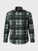 Men's Green Regular Fit Checkered Casual Shirt