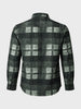 Men's Green Regular Fit Checkered Casual Shirt