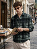 Men's Green Regular Fit Checkered Casual Shirt