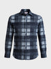 Men's Blue Regular Fit Checkered Casual Shirt