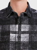 Men's Black Regular Fit Checkered Casual Shirt