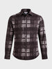 Men's Brown Regular Fit Checkered Casual Shirt