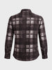 Men's Brown Regular Fit Checkered Casual Shirt