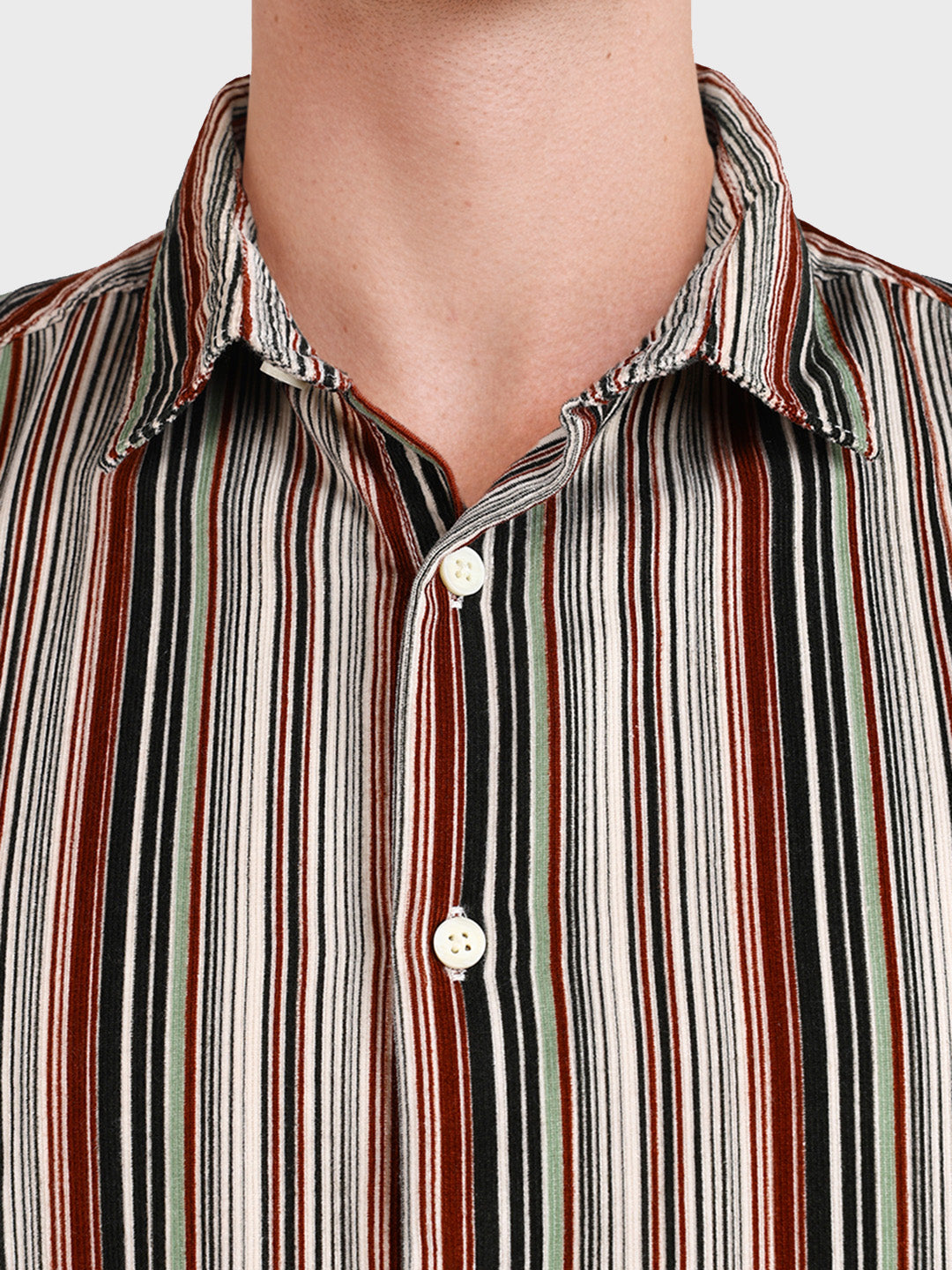 Men's Multicolor Regular Fit Striped Casual Shirt
