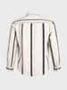 Men's White Regular Fit Striped Casual Shirt