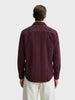 Men's Maroon Regular Fit Striped Casual Shirt