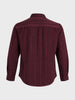 Men's Maroon Regular Fit Striped Casual Shirt