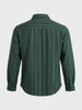 Men's Green Regular Fit Striped Casual Shirt