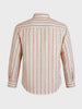 Men's White Regular Fit Striped Casual Shirt