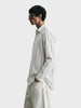 Men's White Regular Fit Striped Casual Shirt