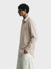Men's White Regular Fit Striped Casual Shirt