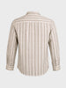 Men's White Regular Fit Striped Casual Shirt
