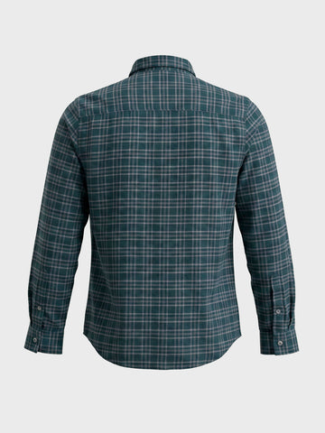 Men's Green Slim Fit Checkered Casual Shirt