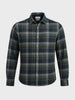 Men's Green Slim Fit Checkered Casual Shirt