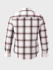Men's Maroon Slim Fit Checkered Casual Shirt