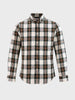 Men's Green Slim Fit Checkered Casual Shirt
