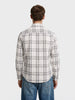 Men's Grey Slim Fit Checkered Casual Shirt