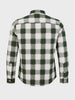 Men's Green Slim Fit Checkered Casual Shirt