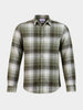 Men's Green Slim Fit Checkered Casual Shirt