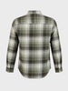 Men's Green Slim Fit Checkered Casual Shirt