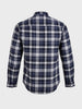 Men's Navy Blue Slim Fit Checkered Casual Shirt
