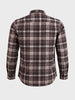 Men's Brown Slim Fit Checkered Casual Shirt