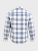 Men's Blue Slim Fit Checkered Casual Shirt