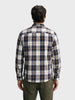 Men's Blue Slim Fit Checkered Casual Shirt