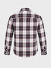Men's Maroon Slim Fit Checkered Casual Shirt