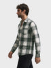 Men's Green Slim Fit Checkered Casual Shirt