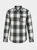 Men's Green Slim Fit Checkered Casual Shirt