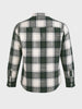 Men's Green Slim Fit Checkered Casual Shirt