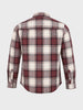 Men's Maroon Slim Fit Checkered Casual Shirt