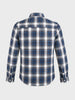 Men's Teal Slim Fit Checkered Casual Shirt