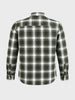 Men's Green Slim Fit Checkered Casual Shirt