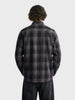Men's Grey Slim Fit Checkered Casual Shirt