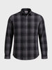 Men's Grey Slim Fit Checkered Casual Shirt