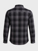 Men's Grey Slim Fit Checkered Casual Shirt