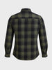 Men's Green Slim Fit Checkered Casual Shirt
