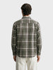 Men's Green Slim Fit Checkered Casual Shirt