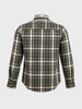 Men's Green Slim Fit Checkered Casual Shirt