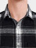 Men's Black Slim Fit Checkered Casual Shirt
