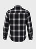 Men's Black Slim Fit Checkered Casual Shirt