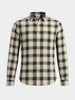 Men's Green Slim Fit Checkered Casual Shirt