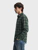 Men's Green Slim Fit Checkered Casual Shirt