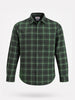 Men's Green Slim Fit Checkered Casual Shirt