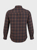 Men's Brown Slim Fit Checkered Casual Shirt