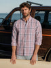 Men's Pink Slim Fit Checkered Casual Shirt